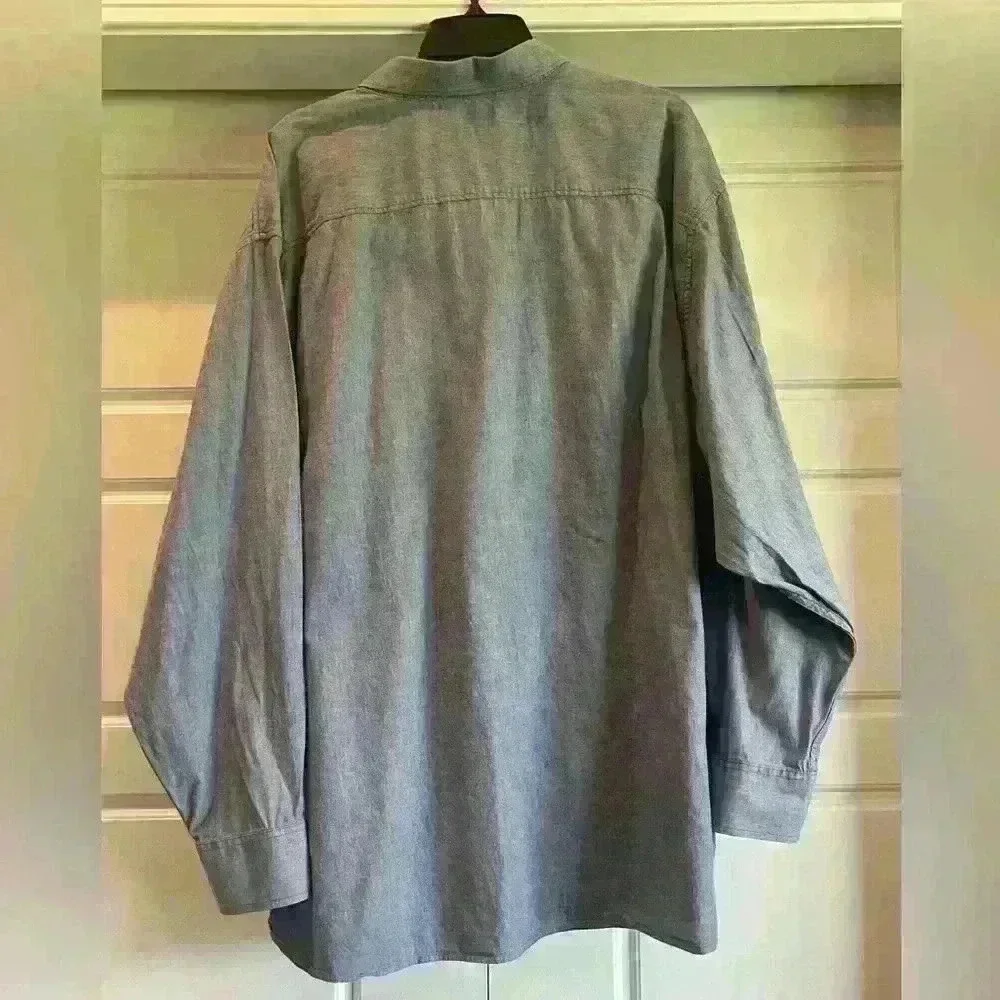 Tommy Bahama Men’s Button Down Long Sleeve Color Light Blue Size 3XLB